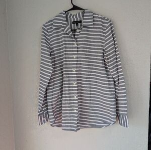 Banana Republic dillon-fit Bold Stripe Cotton Top Med Nautical Basic
